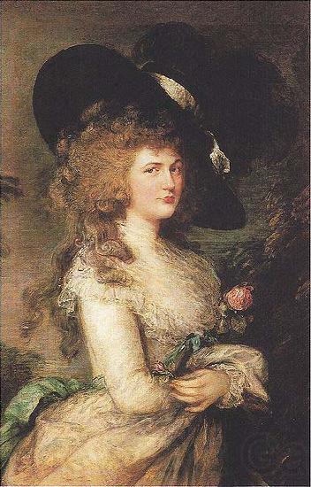 Thomas Gainsborough Lady Georgiana Cavendish, Duchess of Devonshire Norge oil painting art